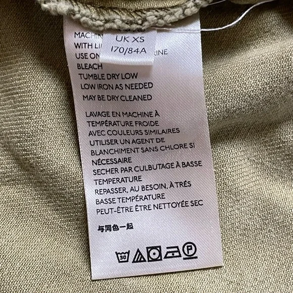 Free People Utility Jacket Olive Green size XS 100% Cotton Military Style Cargo - Picture 10 of 14